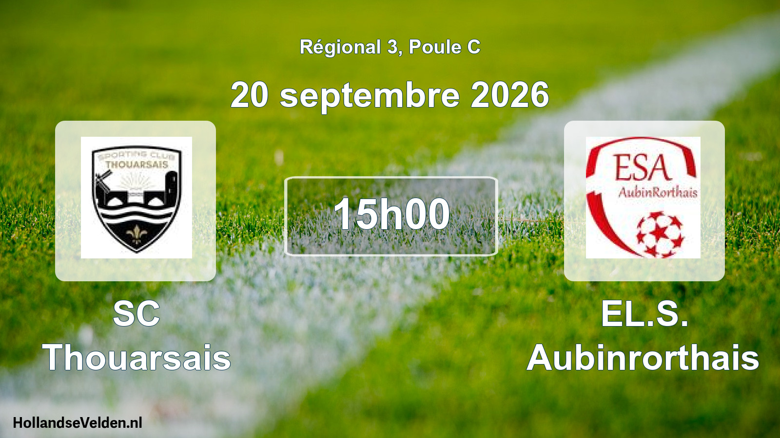 Geplande wedstrijd: SC Thouarsais - EL.S. Aubinrorthais (20 september 2026)