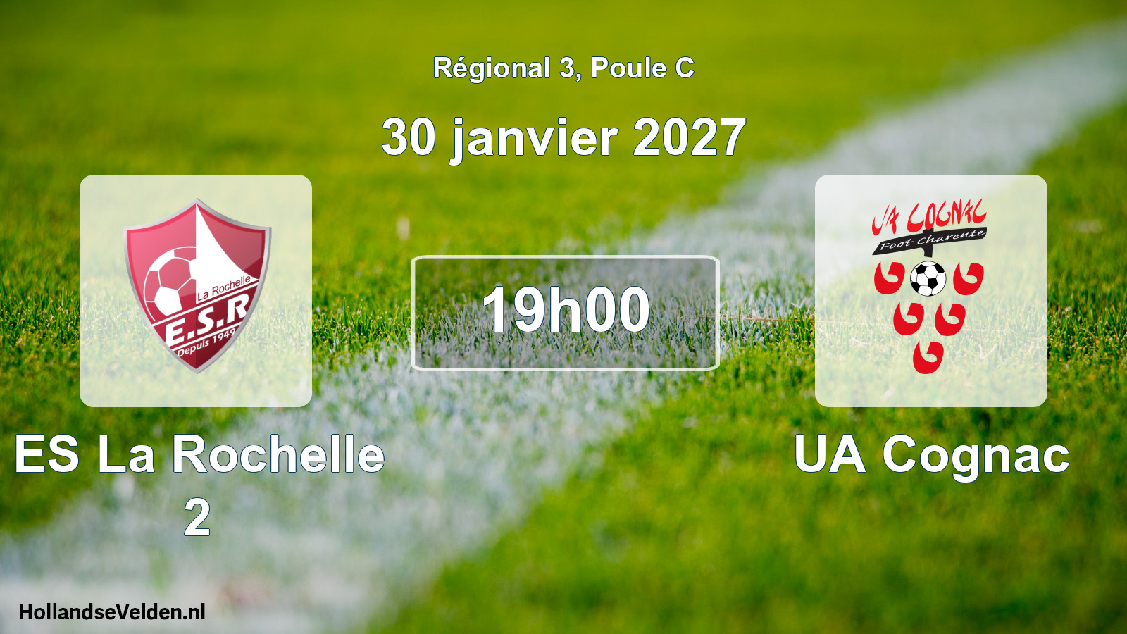 Scheduled Match: ES La Rochelle 2 - UA Cognac (30 January 2027)