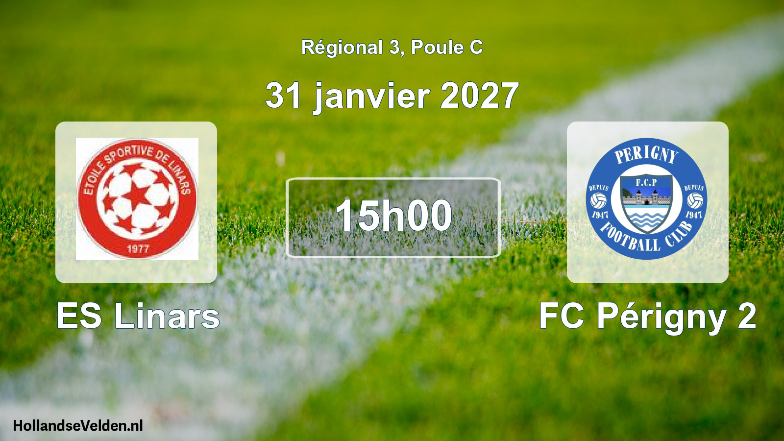 Scheduled Match: ES Linars - FC Périgny 2 (31 January 2027)