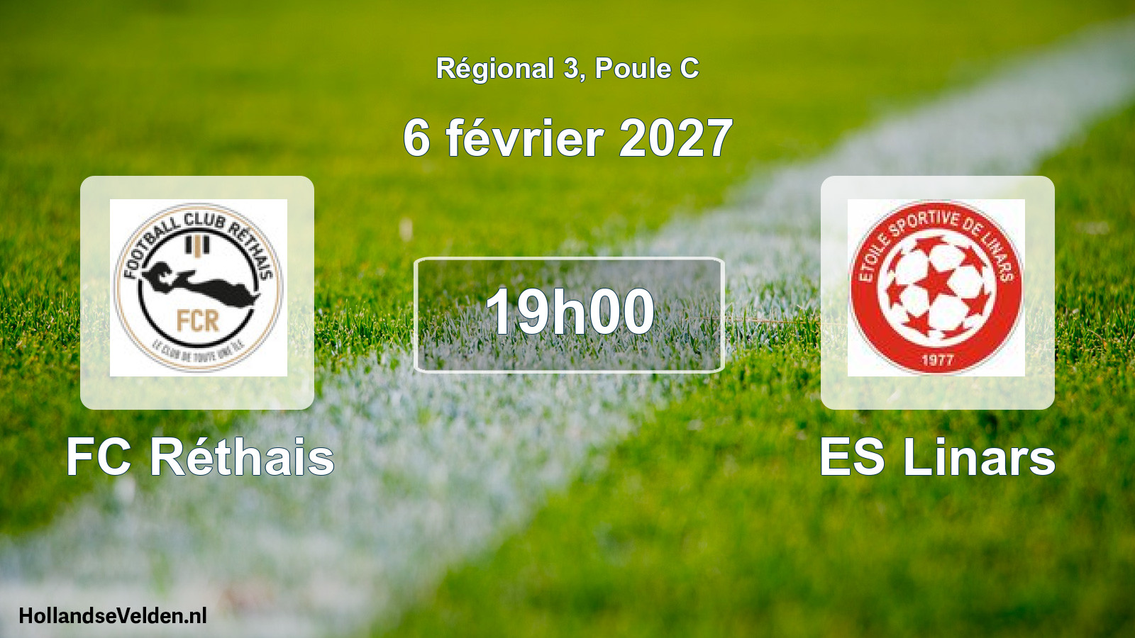Scheduled Match: FC Réthais - ES Linars (6 February 2027)