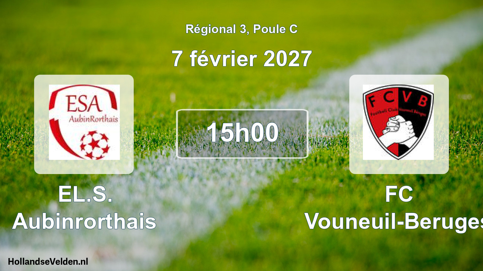 Scheduled Match: EL.S. Aubinrorthais - FC Vouneuil-Beruges (7 February 2027)