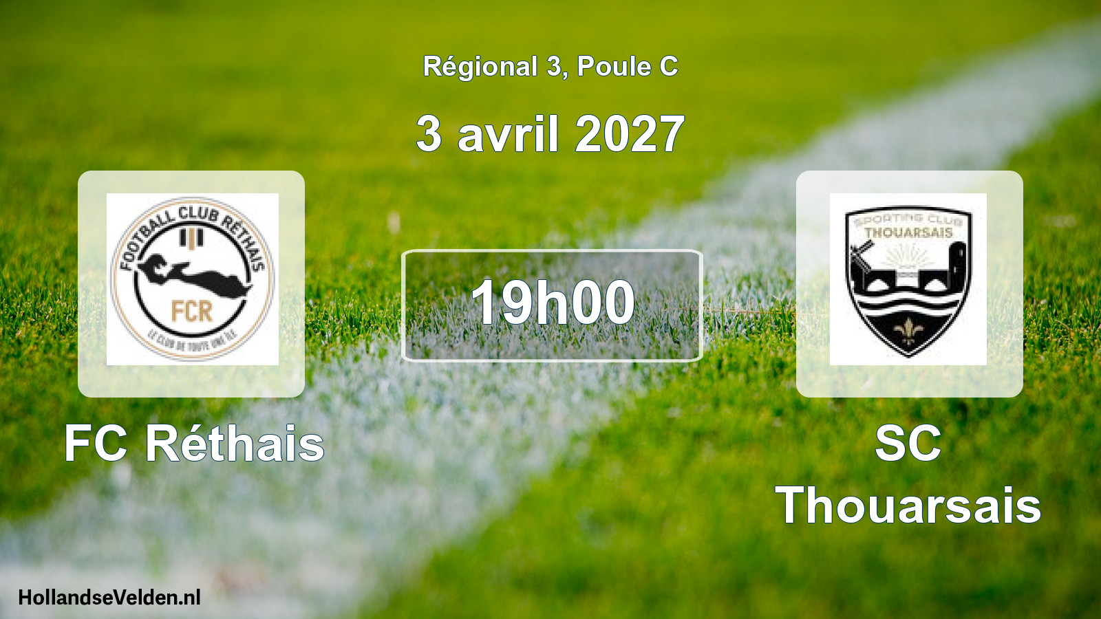 Scheduled Match: FC Réthais - SC Thouarsais (3 April 2027)