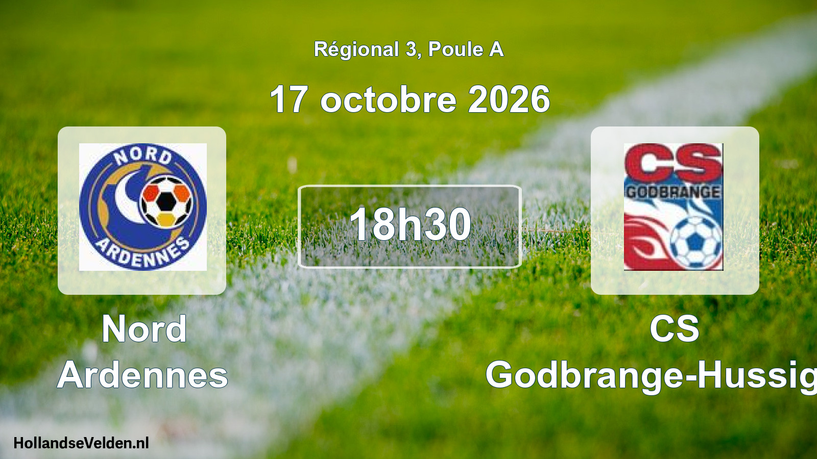Match programmé: Nord Ardennes - CS Godbrange-Hussigny (17 octobre 2026)