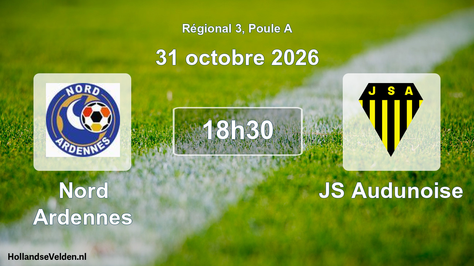 Scheduled Match: Nord Ardennes - JS Audunoise (31 October 2026)