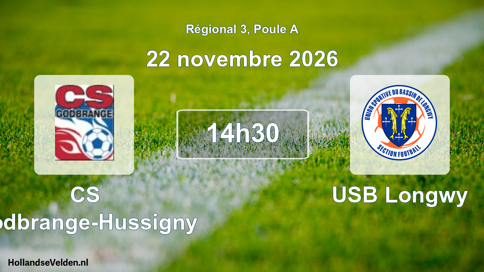 Scheduled Match: CS Godbrange-Hussigny - USB Longwy (22 November 2026)