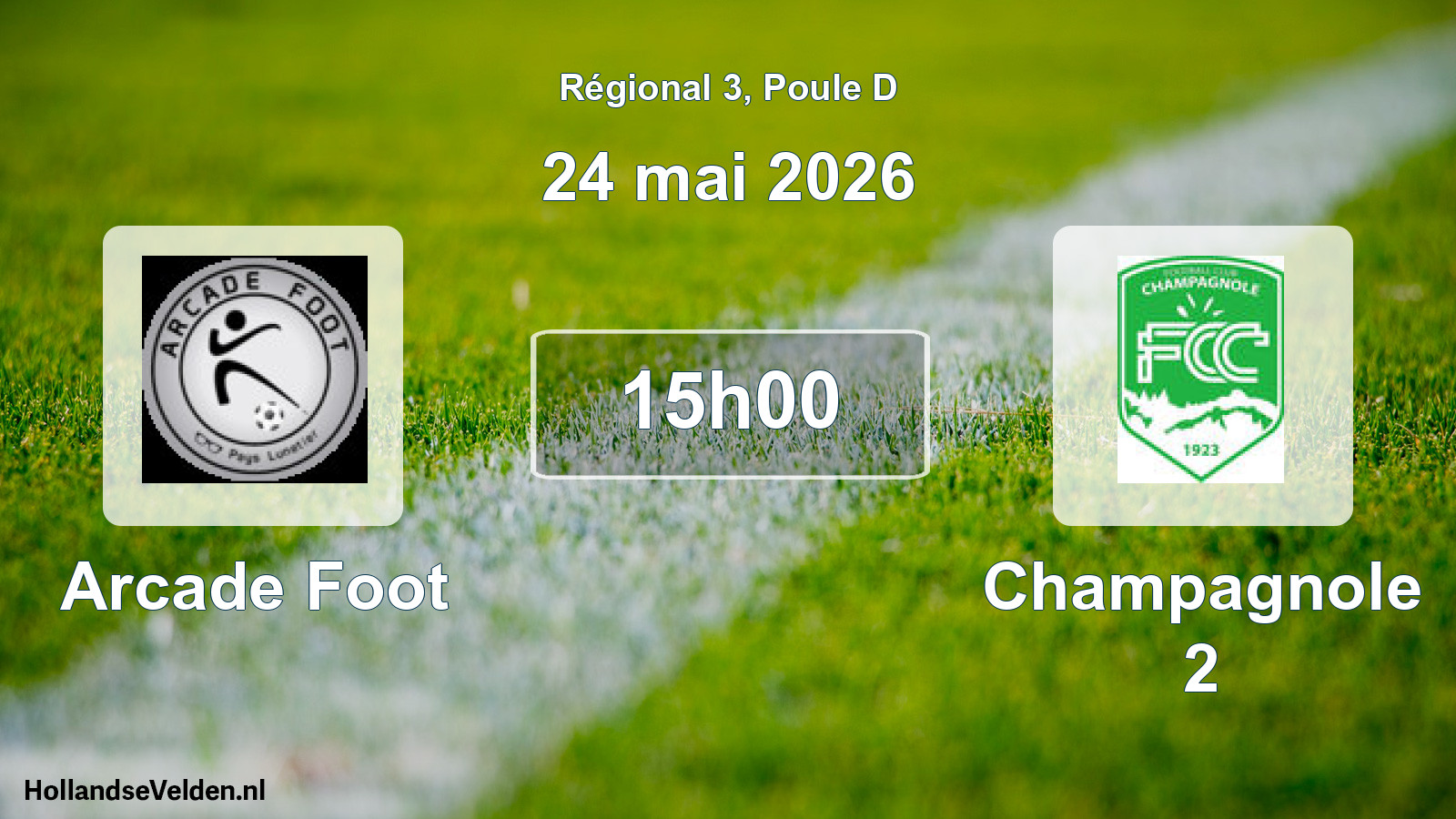 Scheduled Match: Arcade Foot - Champagnole 2 (24 May 2026)