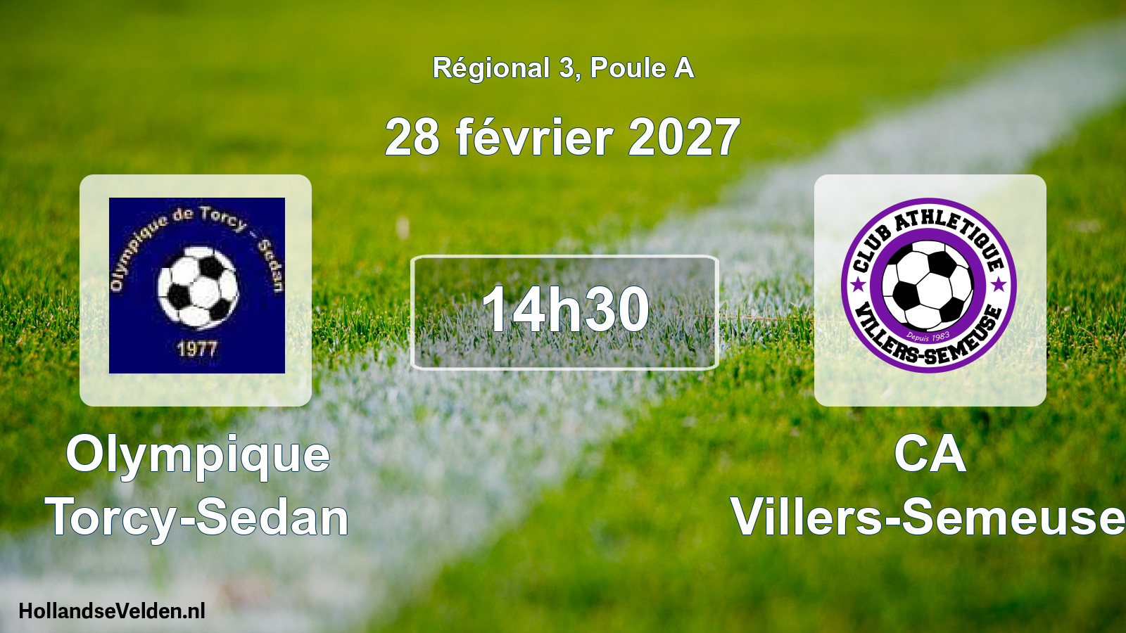 Scheduled Match: Olympique Torcy-Sedan - CA Villers-Semeuse (28 February 2027)