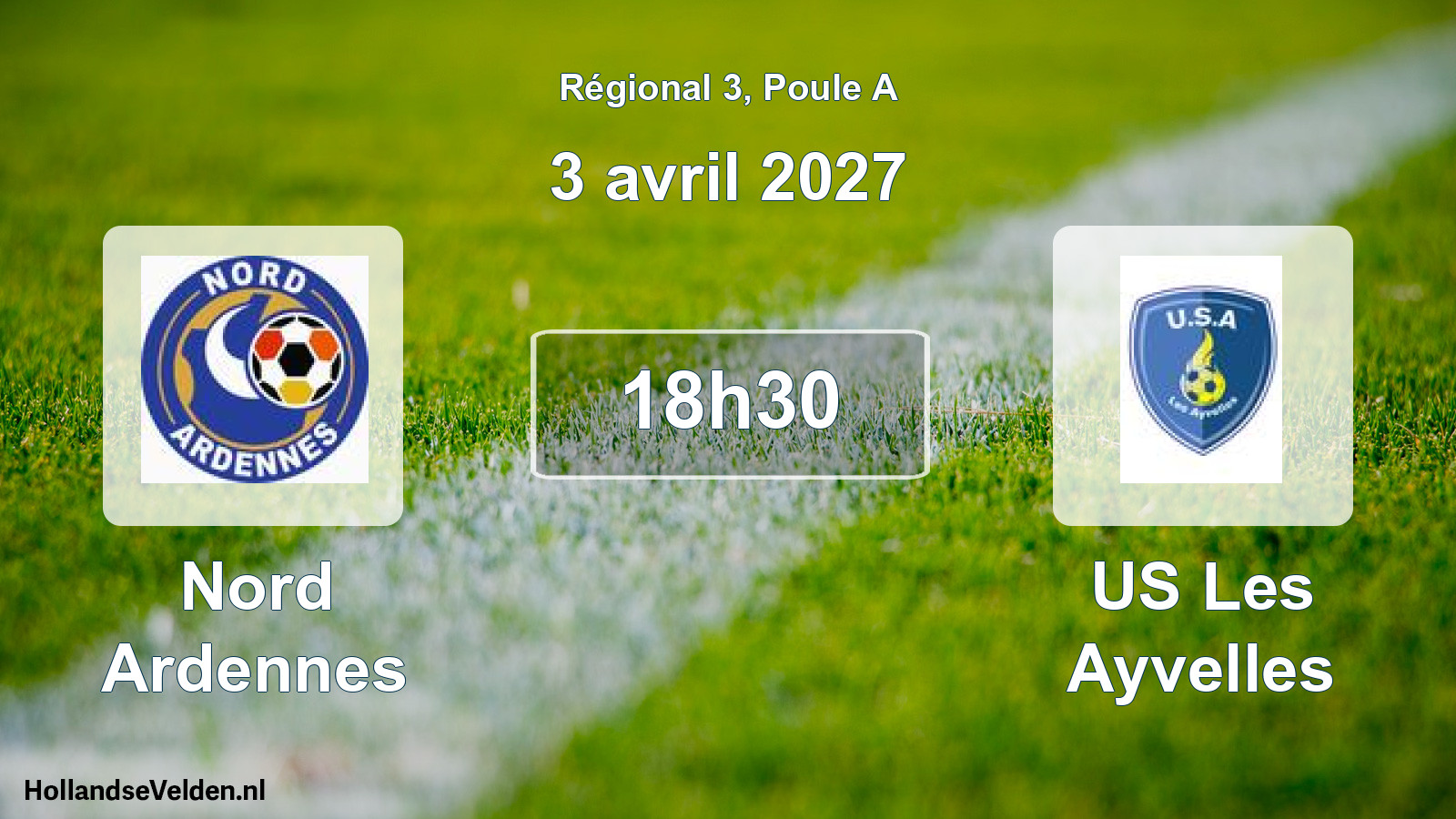 Scheduled Match: Nord Ardennes - US Les Ayvelles (3 April 2027)