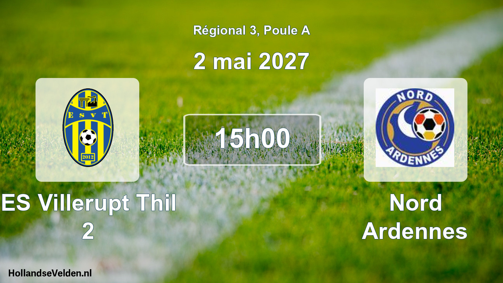 Match programmé: ES Villerupt Thil 2 - Nord Ardennes (2 mai 2027)