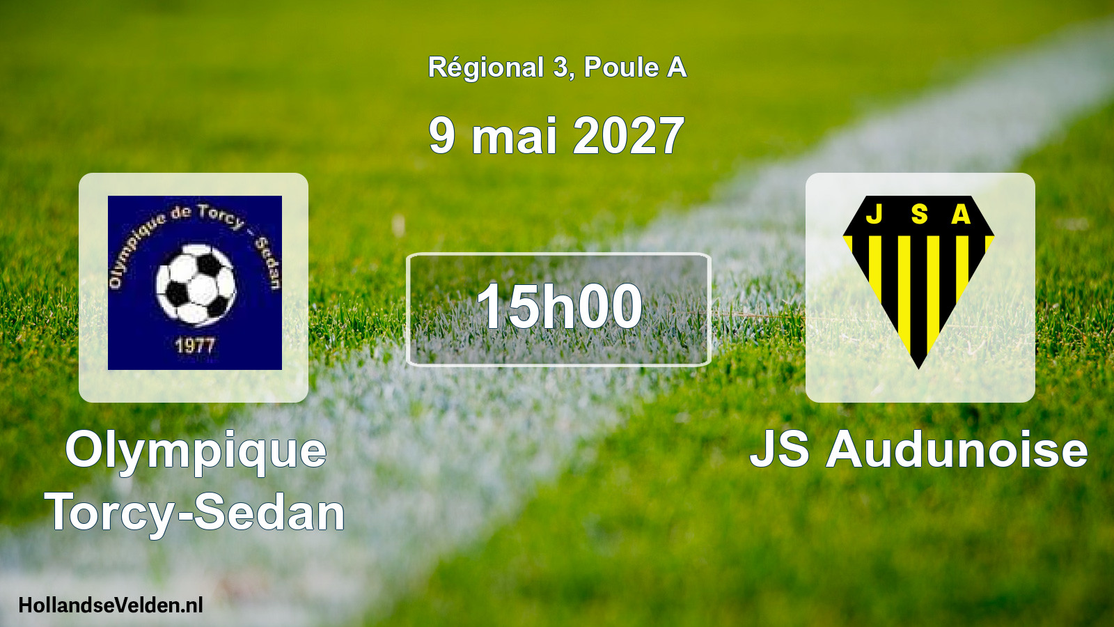 Match programmé: Olympique Torcy-Sedan - JS Audunoise (9 mai 2027)