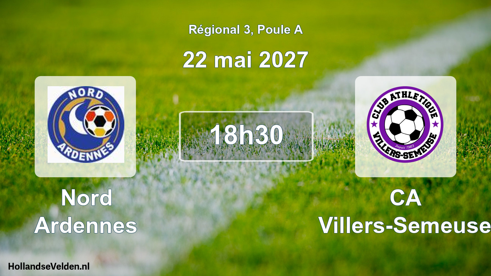 Scheduled Match: Nord Ardennes - CA Villers-Semeuse (22 May 2027)