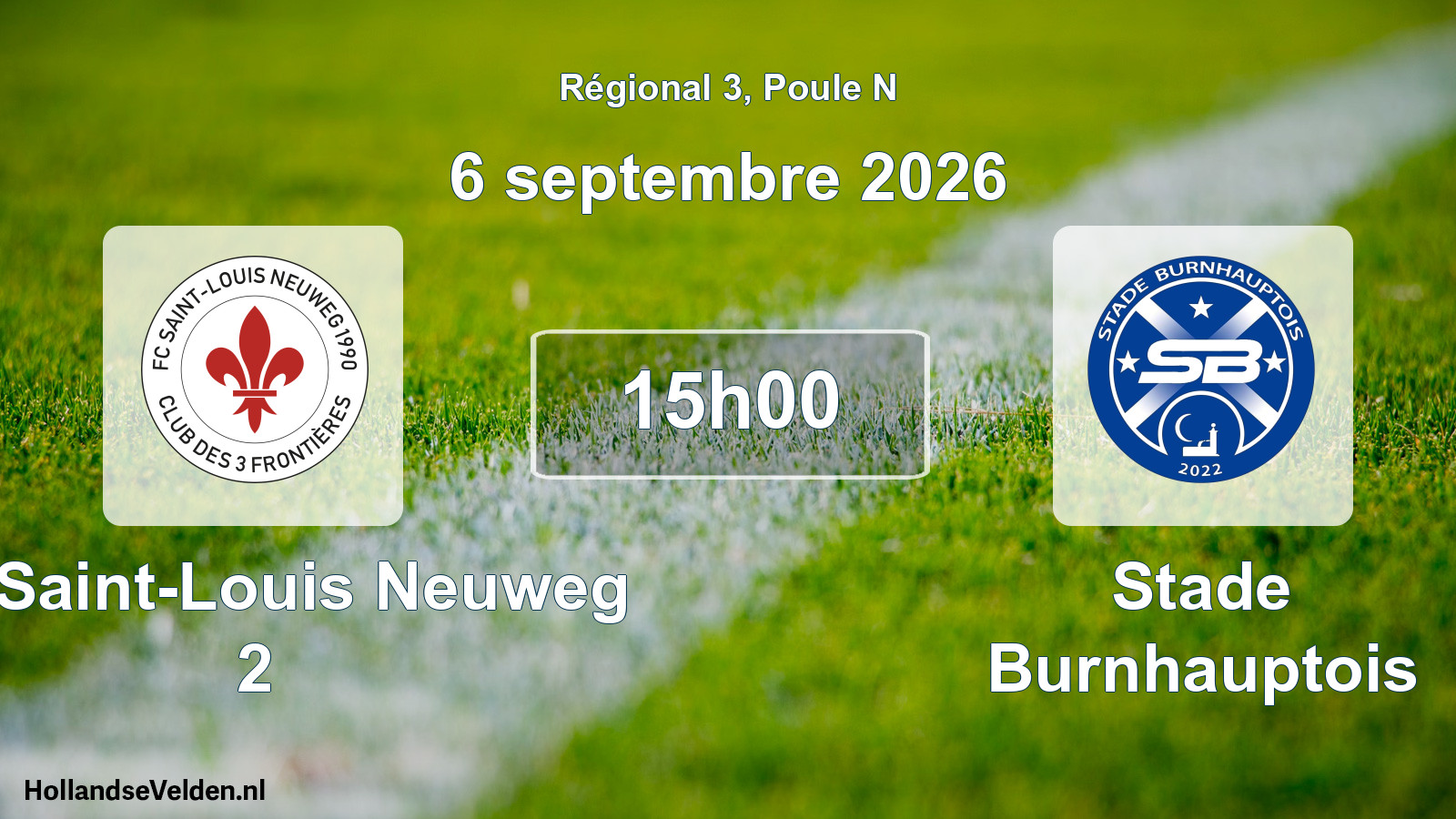 Scheduled Match: FC Saint-Louis Neuweg 2 - Stade Burnhauptois (6 September 2026)