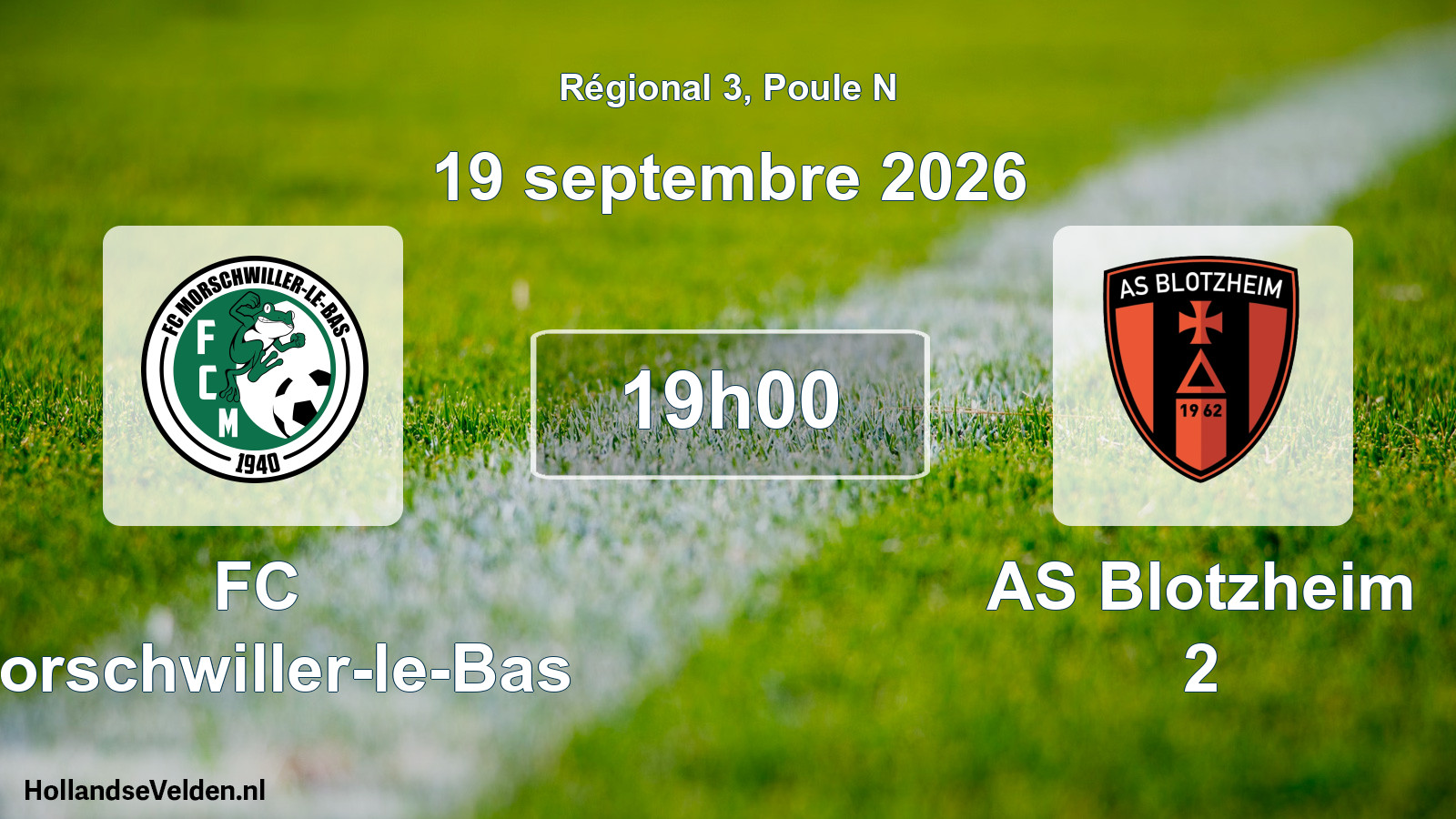 Scheduled Match: FC Morschwiller-le-Bas - AS Blotzheim 2 (19 September 2026)