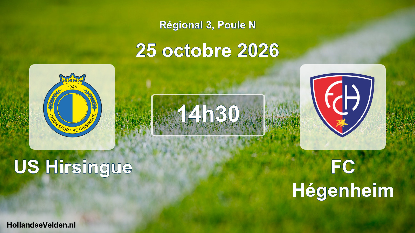 Scheduled Match: US Hirsingue - FC Hégenheim (25 October 2026)