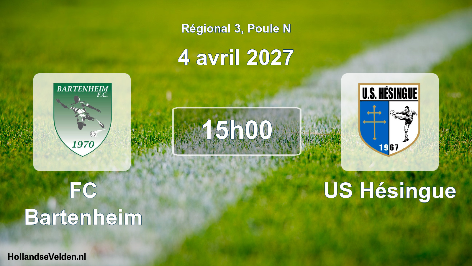 Scheduled Match: FC Bartenheim - US Hésingue (4 April 2027)