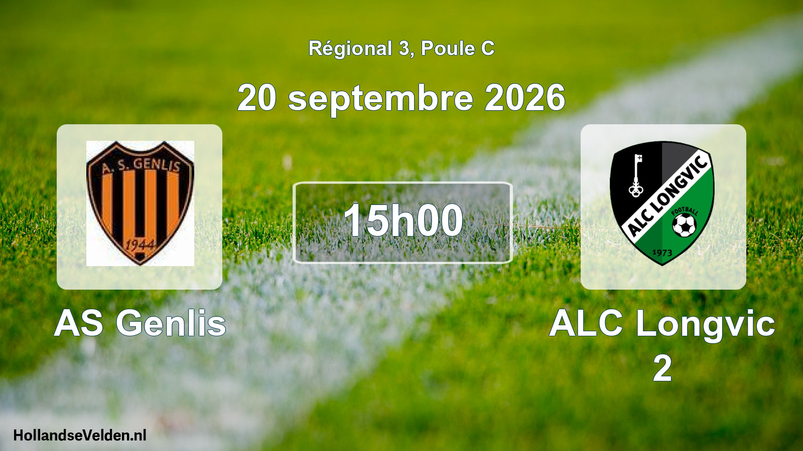 Scheduled Match: AS Genlis - ALC Longvic 2 (20 September 2026)
