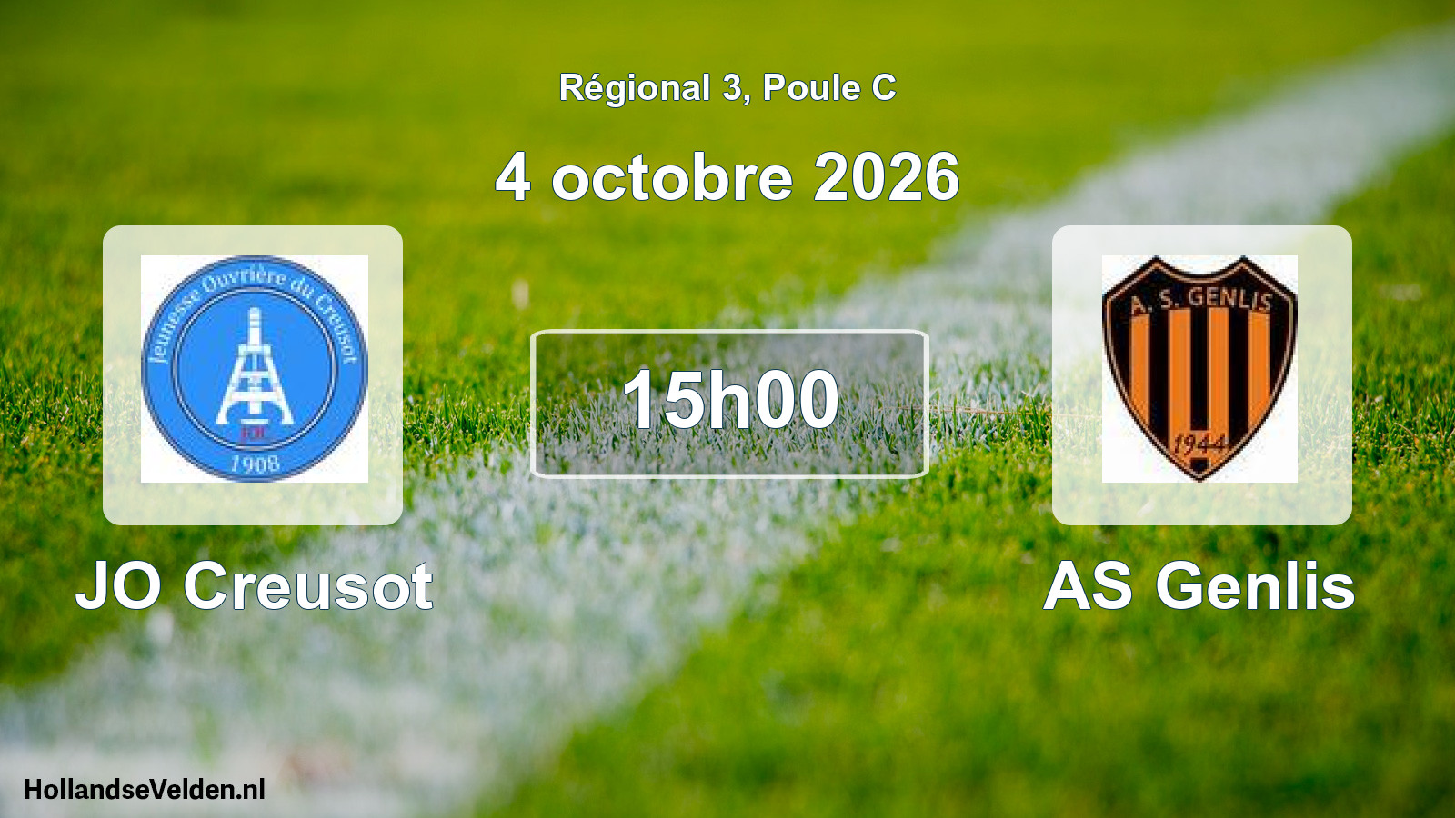 Scheduled Match: JO Creusot - AS Genlis (4 October 2026)