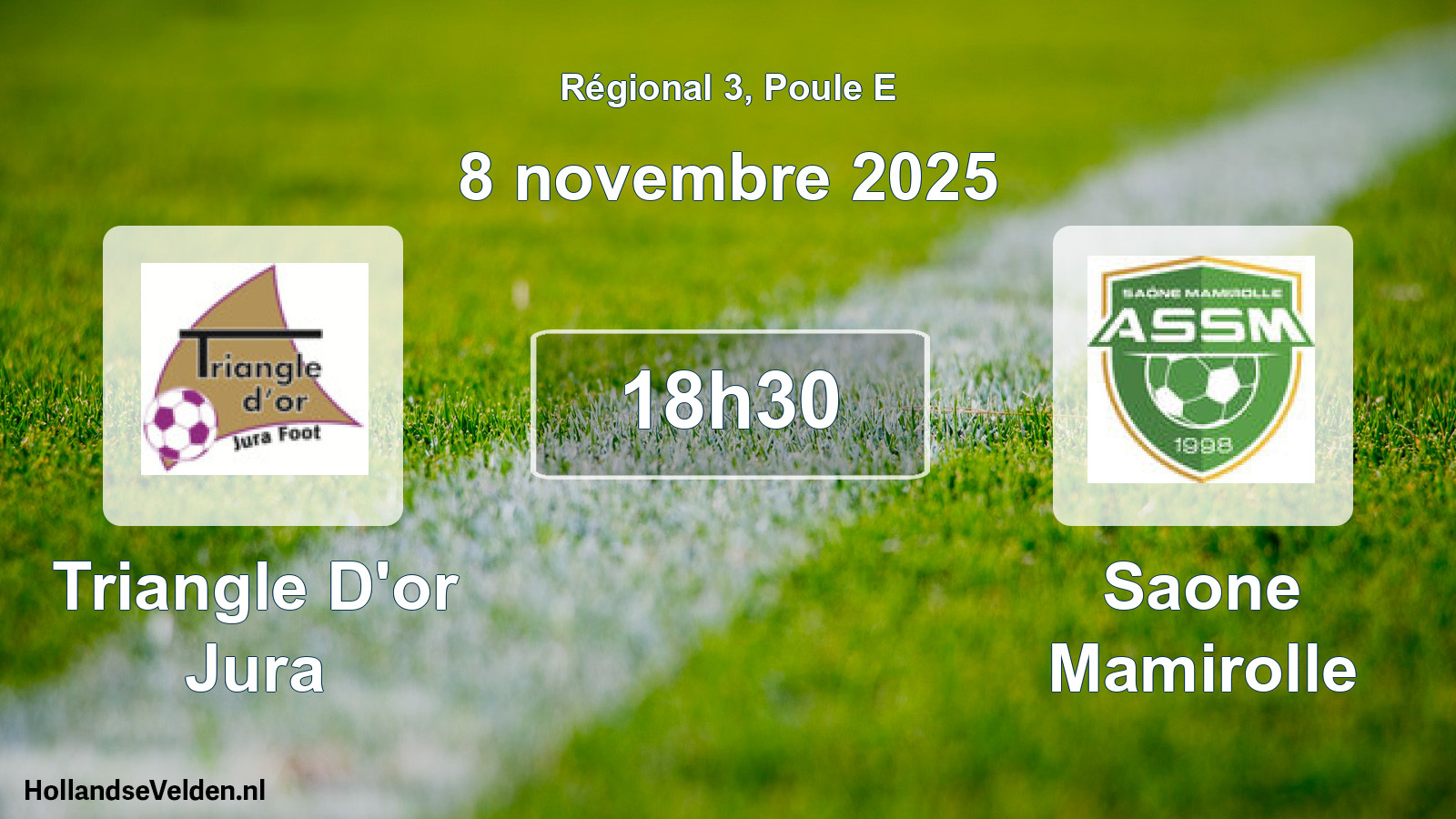 Geplande wedstrijd: Triangle D'or Jura - Saone Mamirolle (8 novembre 2025)