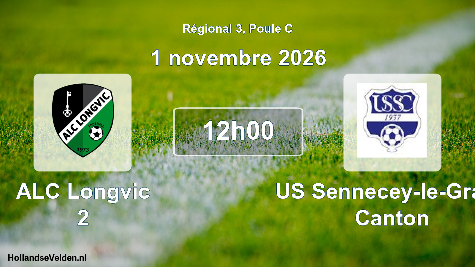 Scheduled Match: ALC Longvic 2 - US Sennecey-le-Grand Canton (1 November 2026)