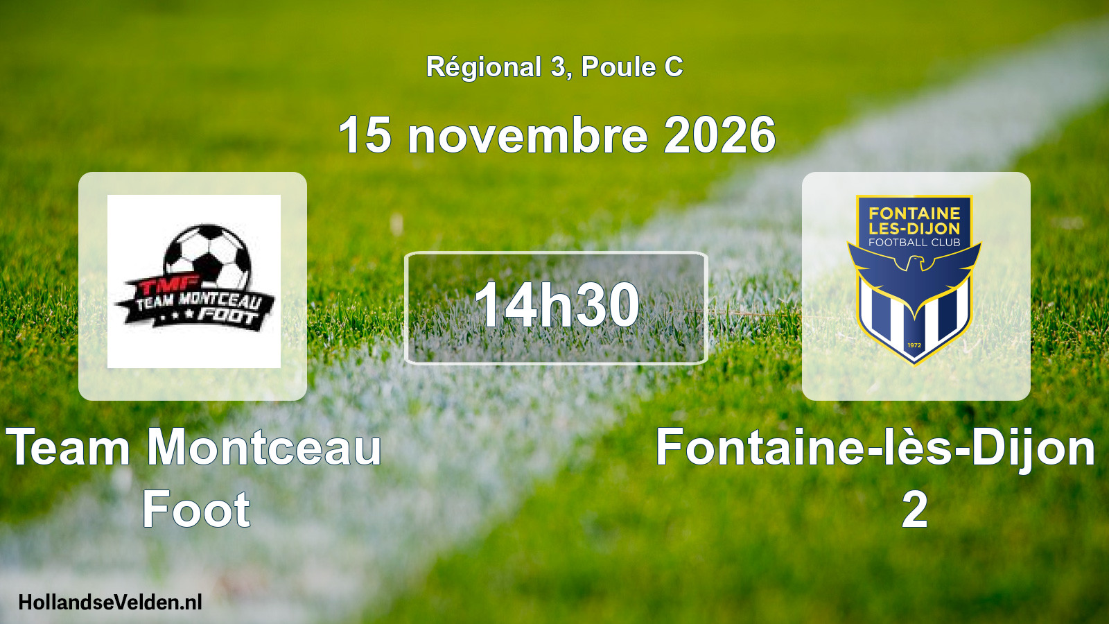 Scheduled Match: Team Montceau Foot - Fontaine-lès-Dijon FC 2 (15 November 2026)
