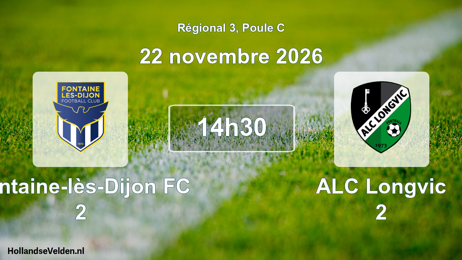 Scheduled Match: Fontaine-lès-Dijon FC 2 - ALC Longvic 2 (22 November 2026)
