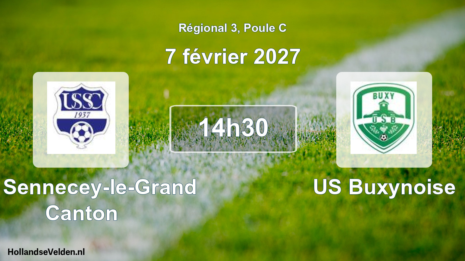 Match programmé: US Sennecey-le-Grand Canton - US Buxynoise (7 février 2027)