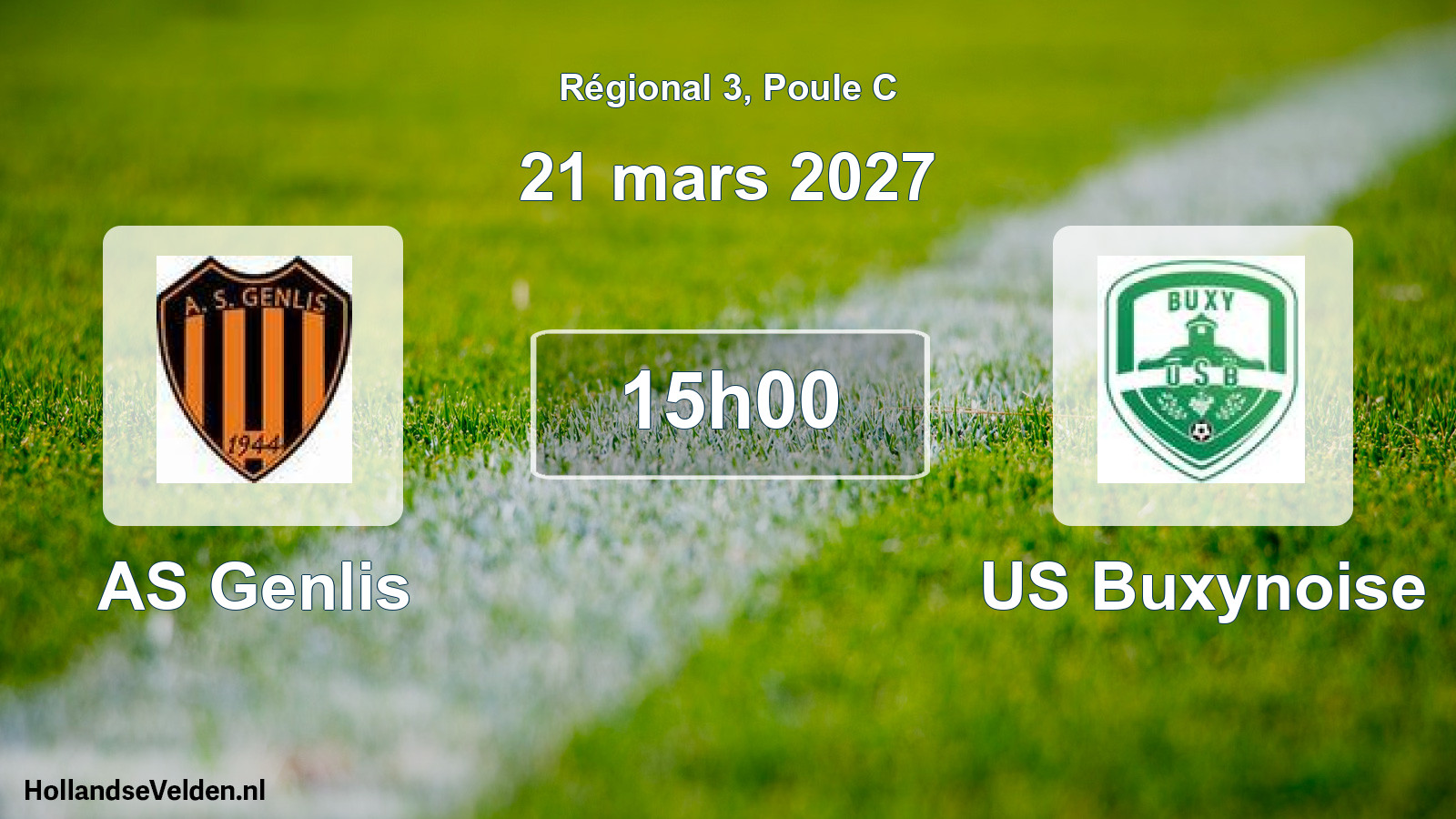 Scheduled Match: AS Genlis - US Buxynoise (21 March 2027)