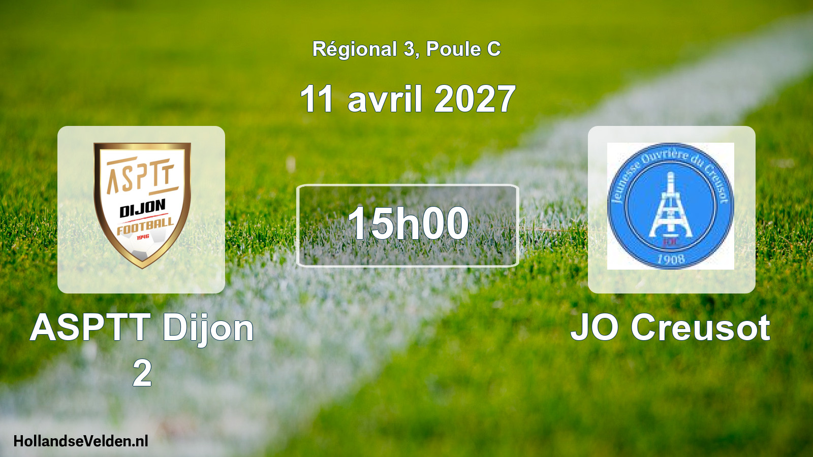 Scheduled Match: ASPTT Dijon 2 - JO Creusot (11 April 2027)