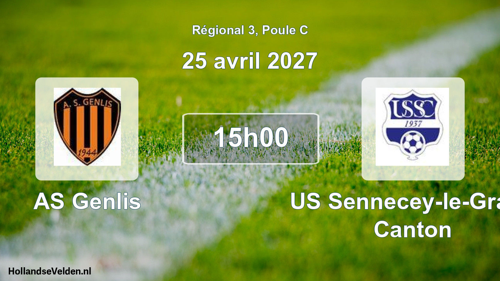 Scheduled Match: AS Genlis - US Sennecey-le-Grand Canton (25 April 2027)