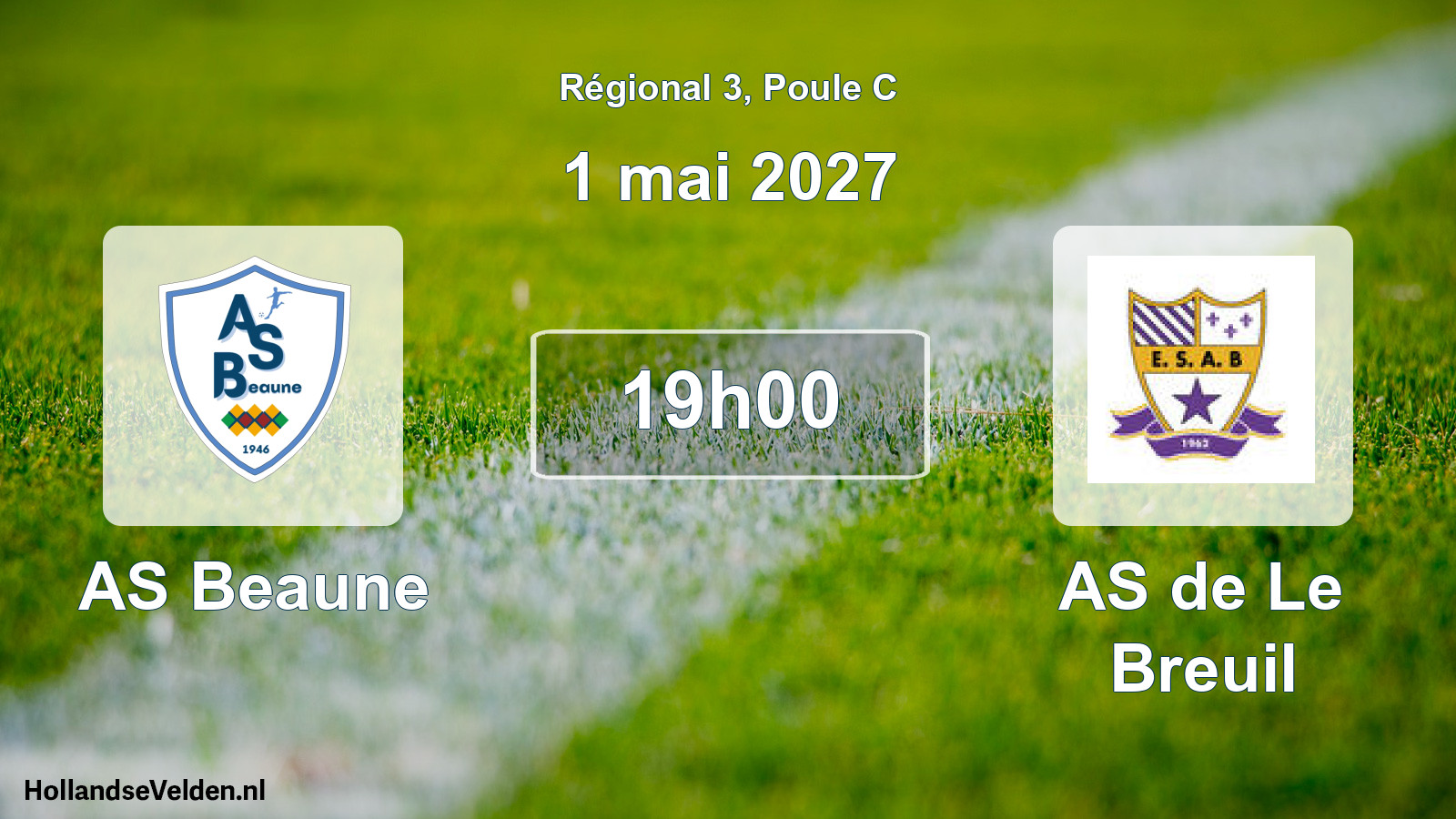 Scheduled Match: AS Beaune - AS de Le Breuil (1 May 2027)