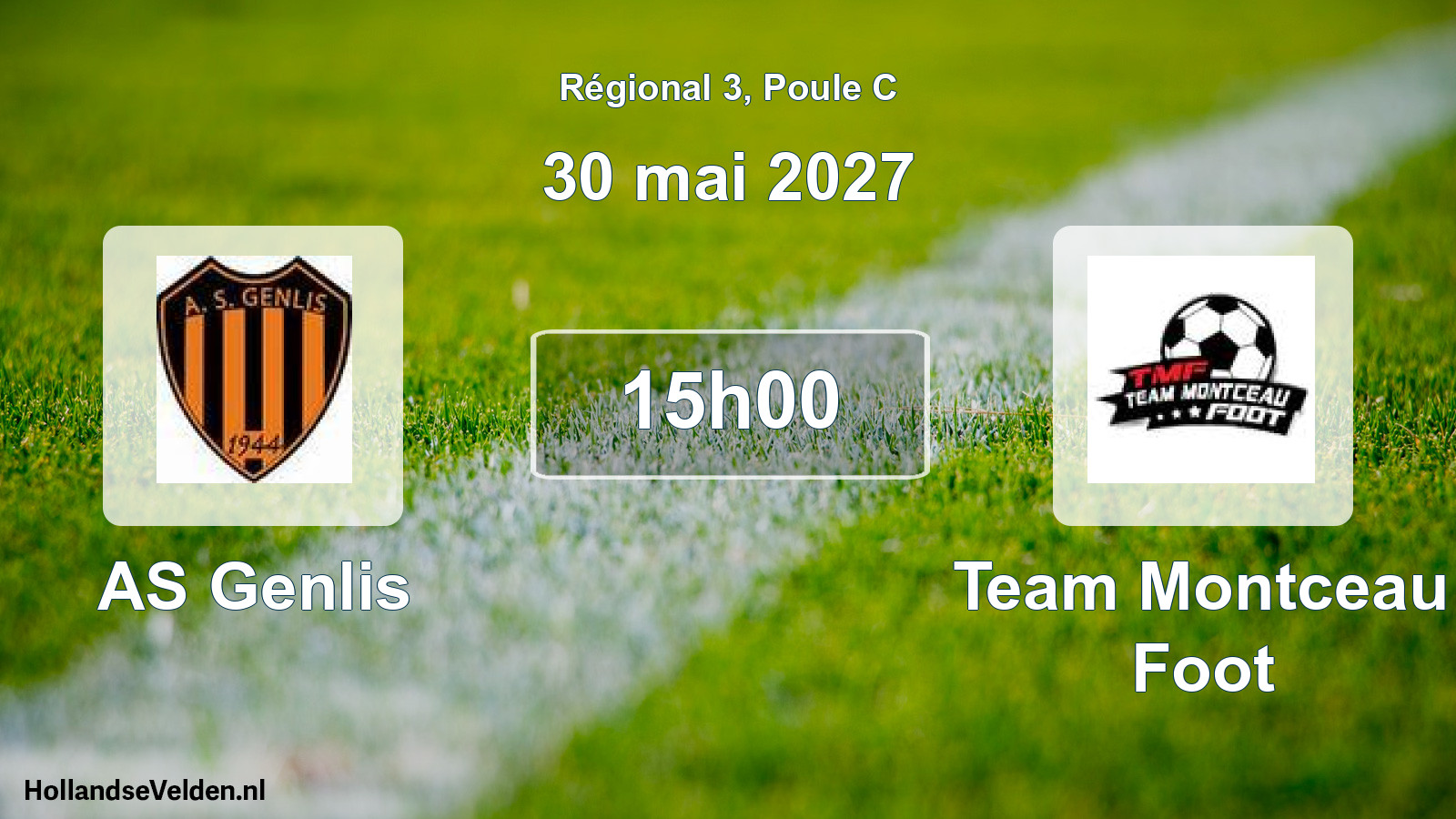 Scheduled Match: AS Genlis - Team Montceau Foot (30 May 2027)