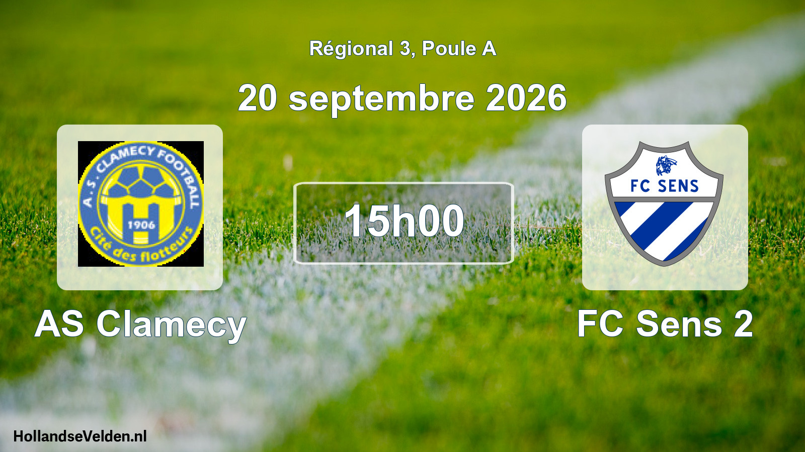 Scheduled Match: AS Clamecy - FC Sens 2 (20 September 2026)