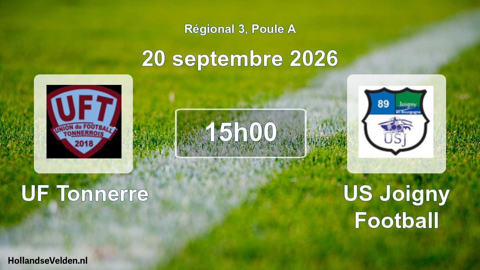 Scheduled Match: UF Tonnerre - US Joigny Football (20 September 2026)