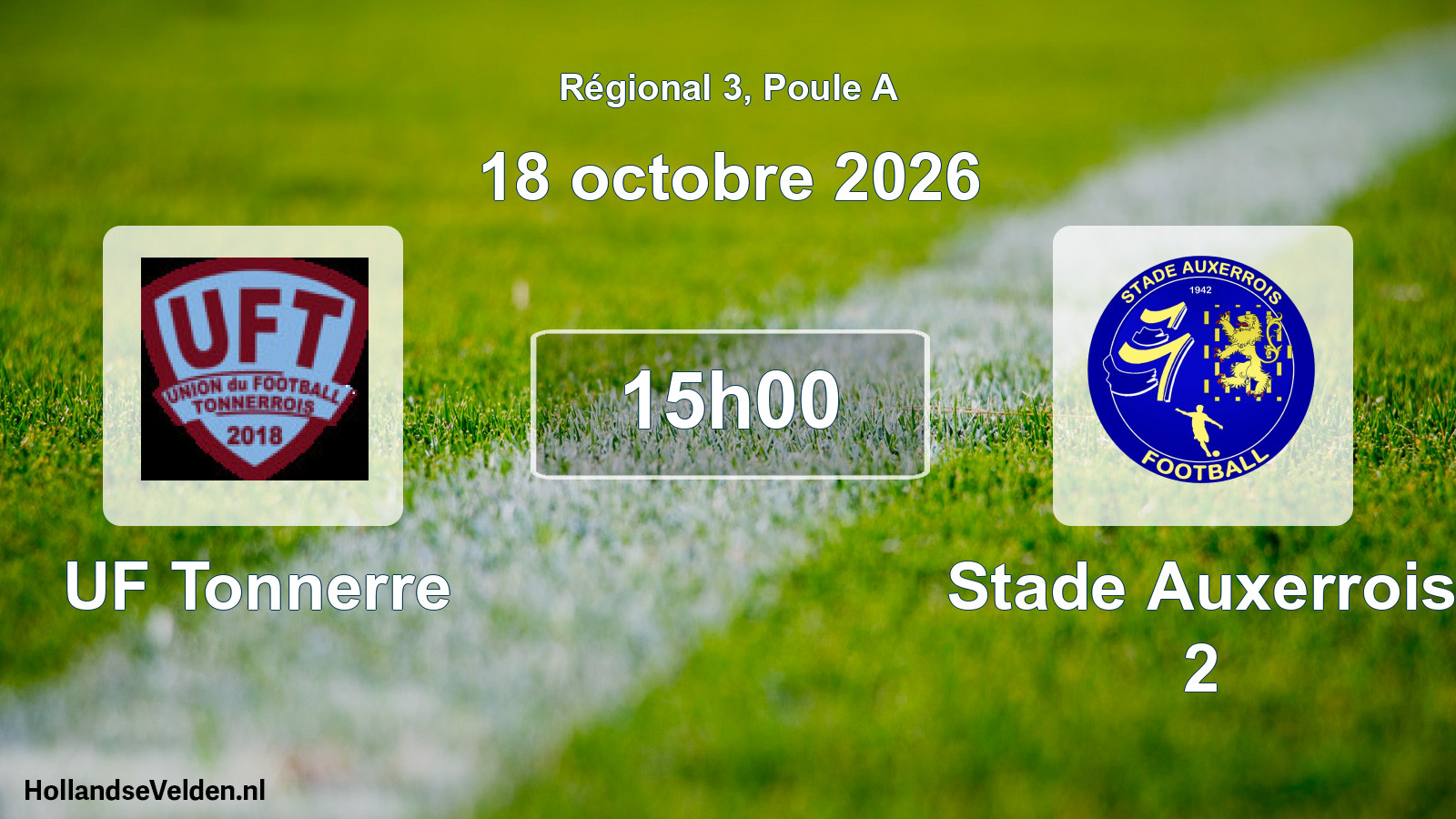 Scheduled Match: UF Tonnerre - Stade Auxerrois 2 (18 October 2026)