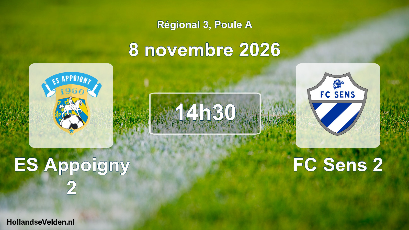 Scheduled Match: ES Appoigny 2 - FC Sens 2 (8 November 2026)