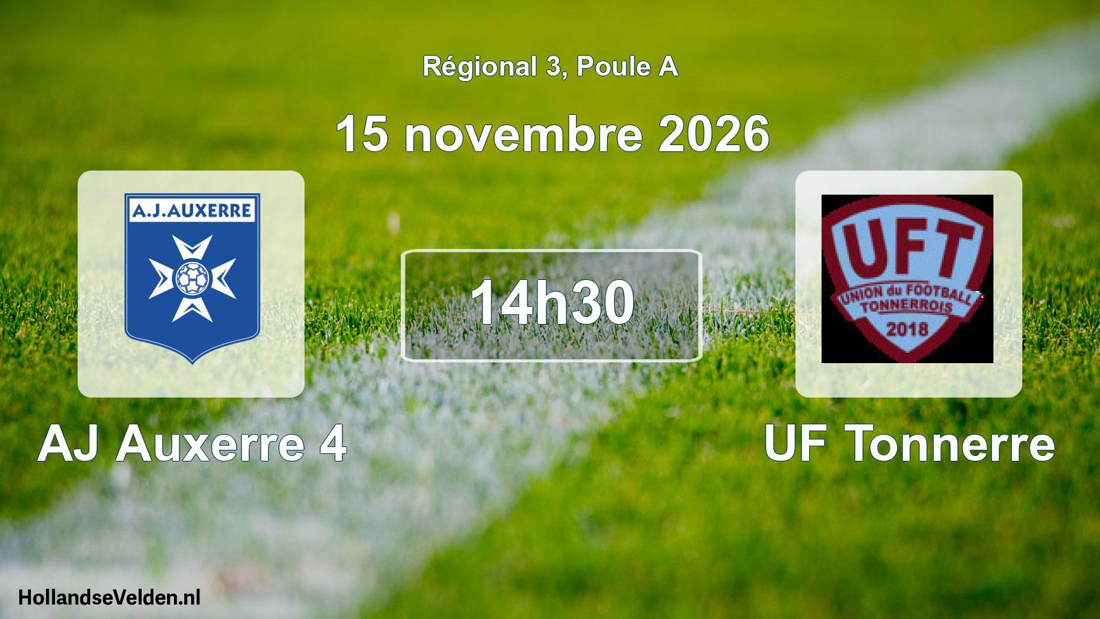 Scheduled Match: AJ Auxerre 4 - UF Tonnerre (15 November 2026)