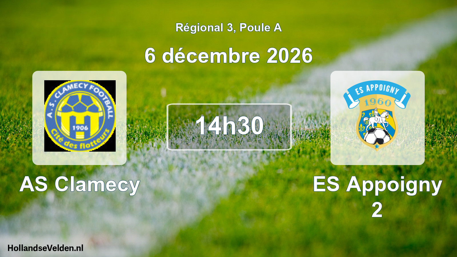 Scheduled Match: AS Clamecy - ES Appoigny 2 (6 December 2026)