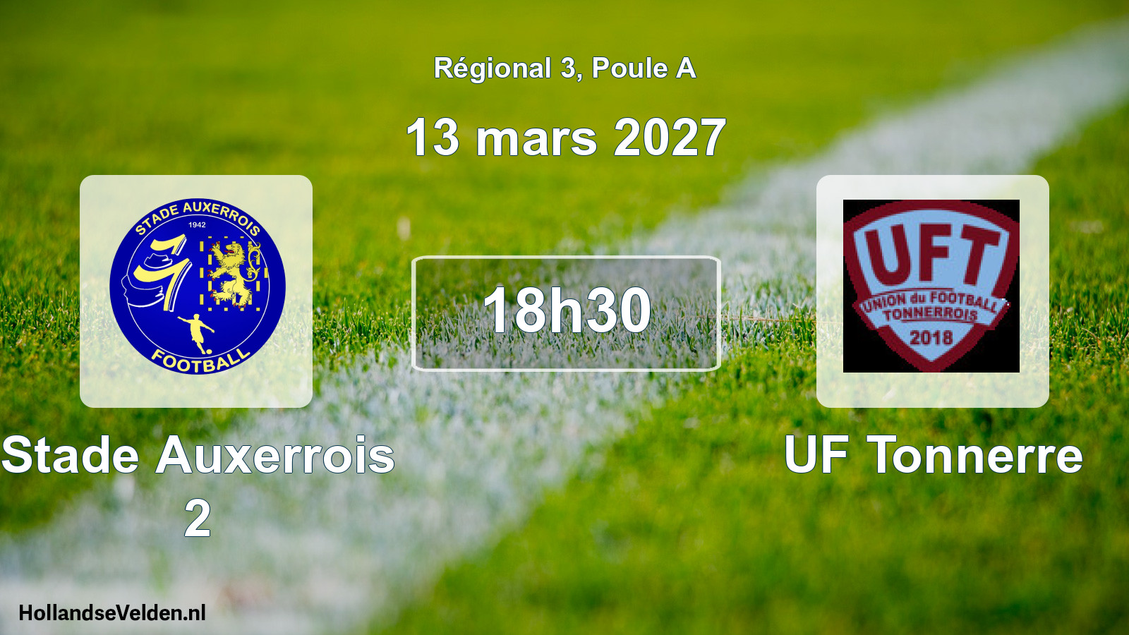 Scheduled Match: Stade Auxerrois 2 - UF Tonnerre (13 March 2027)