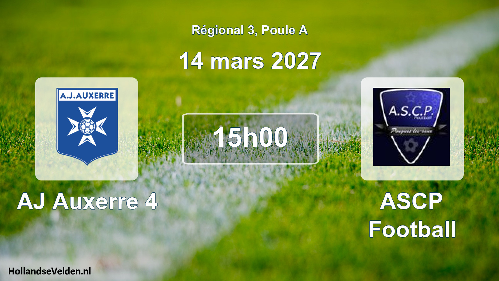Scheduled Match: AJ Auxerre 4 - ASCP Football (14 March 2027)