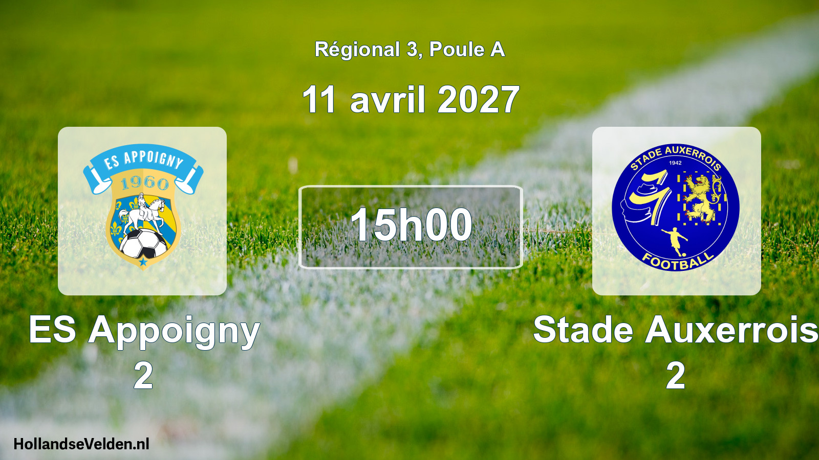 Scheduled Match: ES Appoigny 2 - Stade Auxerrois 2 (11 April 2027)
