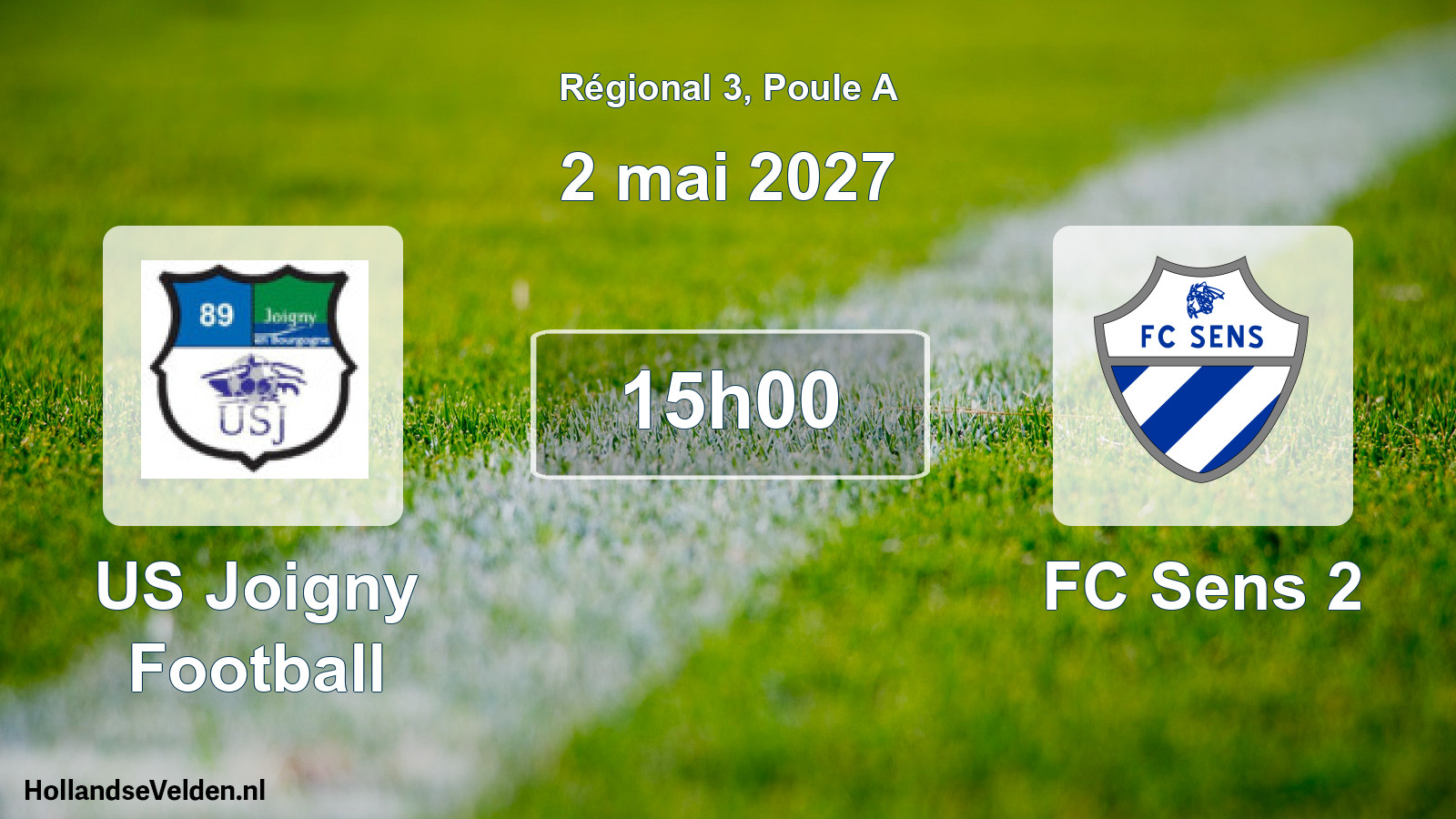 Scheduled Match: US Joigny Football - FC Sens 2 (2 May 2027)