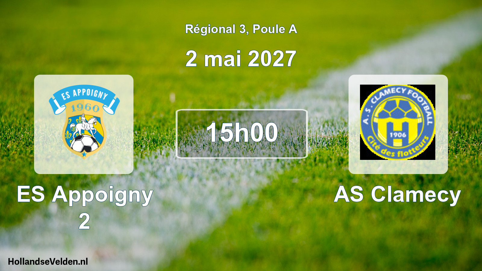 Scheduled Match: ES Appoigny 2 - AS Clamecy (2 May 2027)