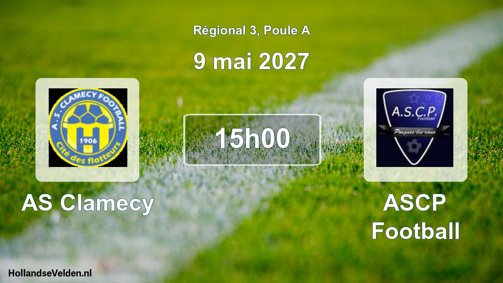 Match programmé: AS Clamecy - ASCP Football (9 mai 2027)