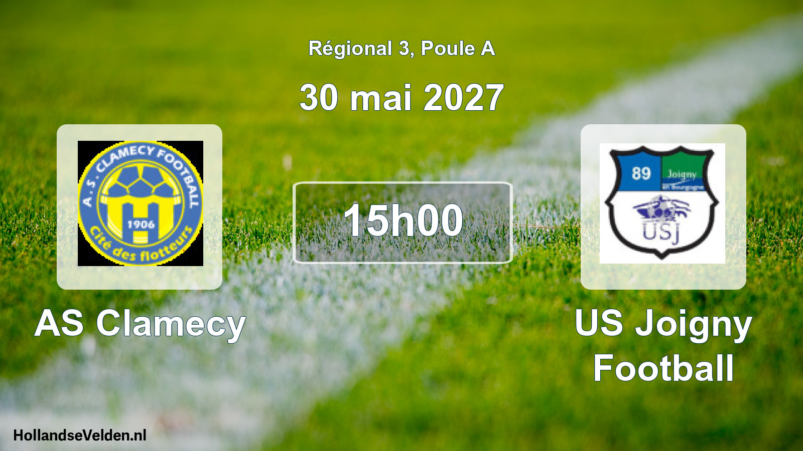 Scheduled Match: AS Clamecy - US Joigny Football (30 May 2027)