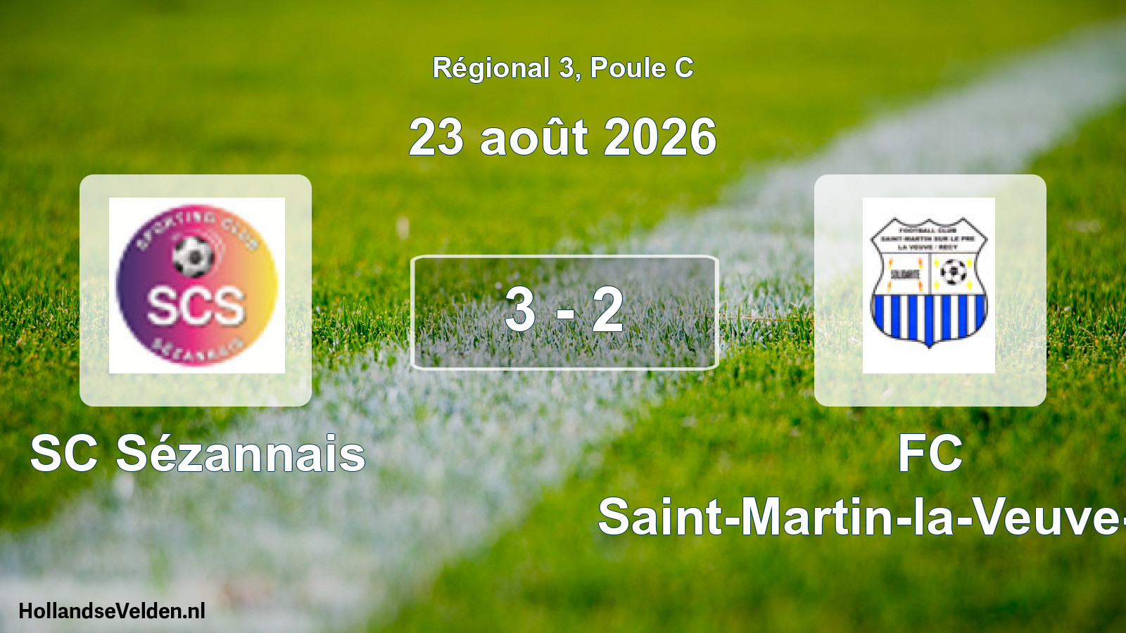 Scheduled Match: SC Sézannais - FC Saint-Martin-la-Veuve-Recy (23 August 2026)