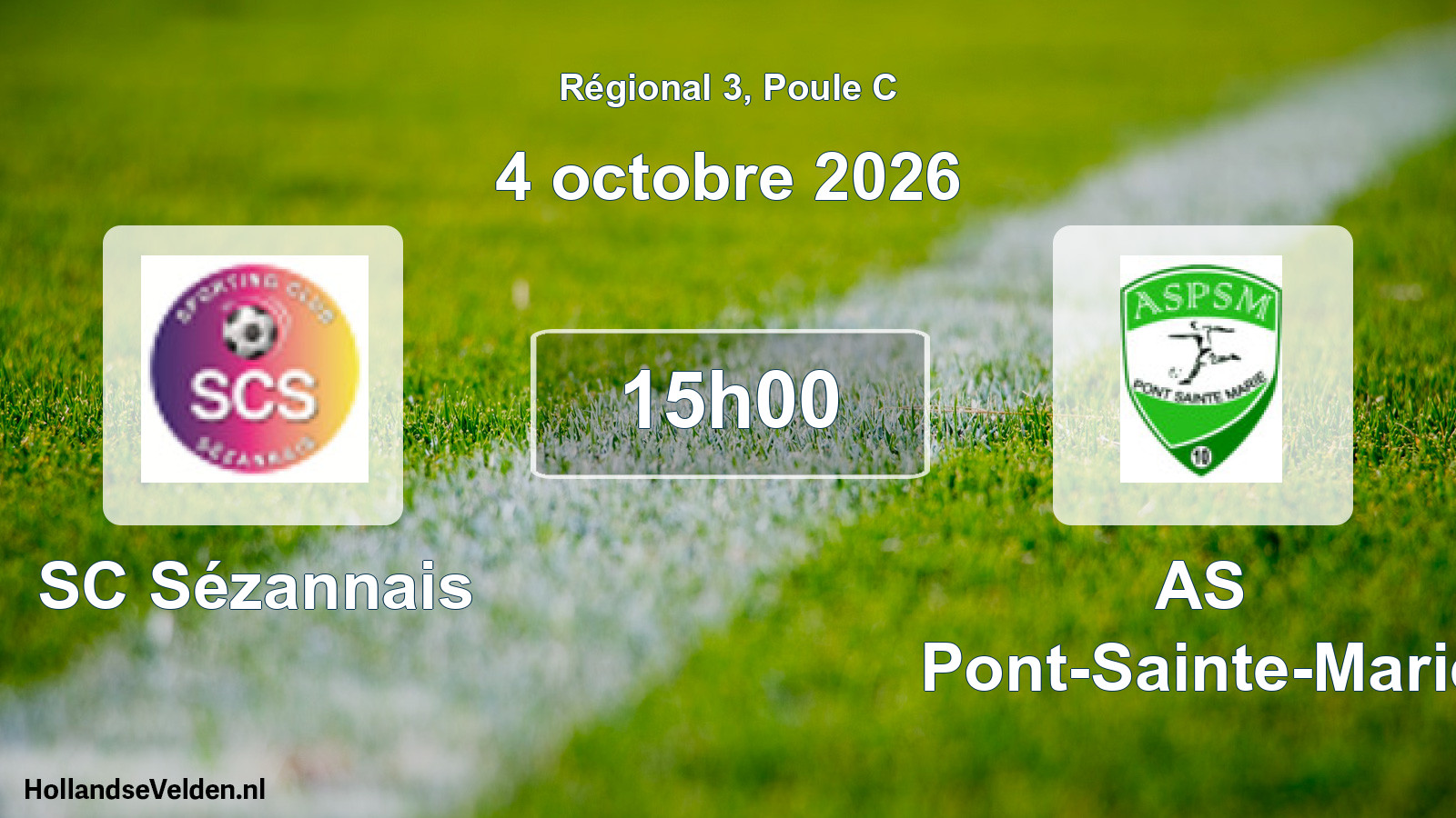 Scheduled Match: SC Sézannais - AS Pont-Sainte-Marie (4 October 2026)