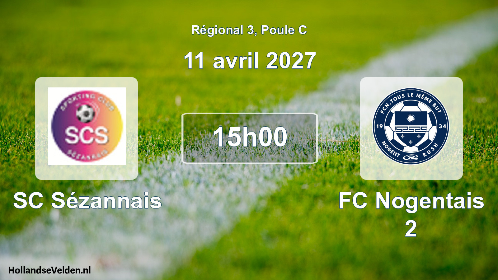 Match programmé: SC Sézannais - FC Nogentais 2 (11 avril 2027)