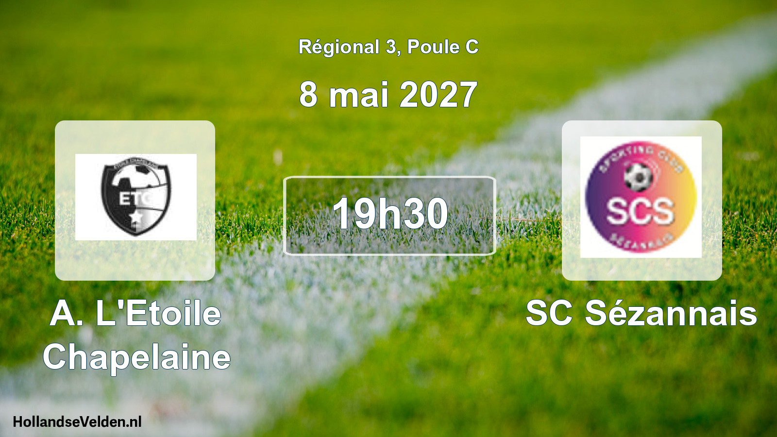 Match programmé: A. L'Etoile Chapelaine - SC Sézannais (8 mai 2027)