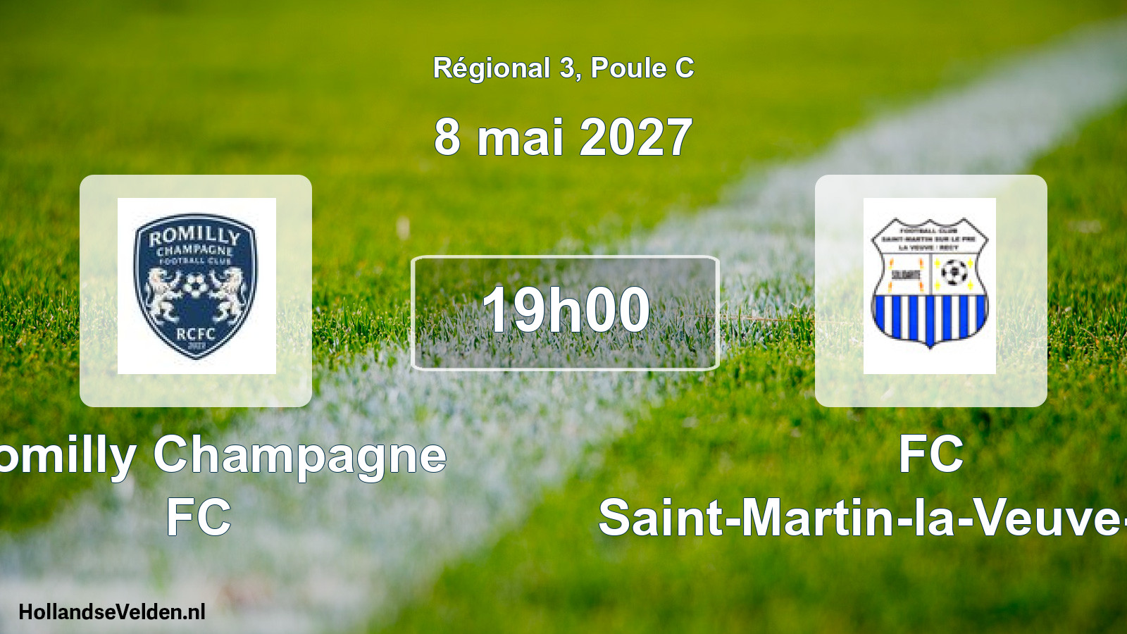 Scheduled Match: Romilly Champagne FC - FC Saint-Martin-la-Veuve-Recy (8 May 2027)