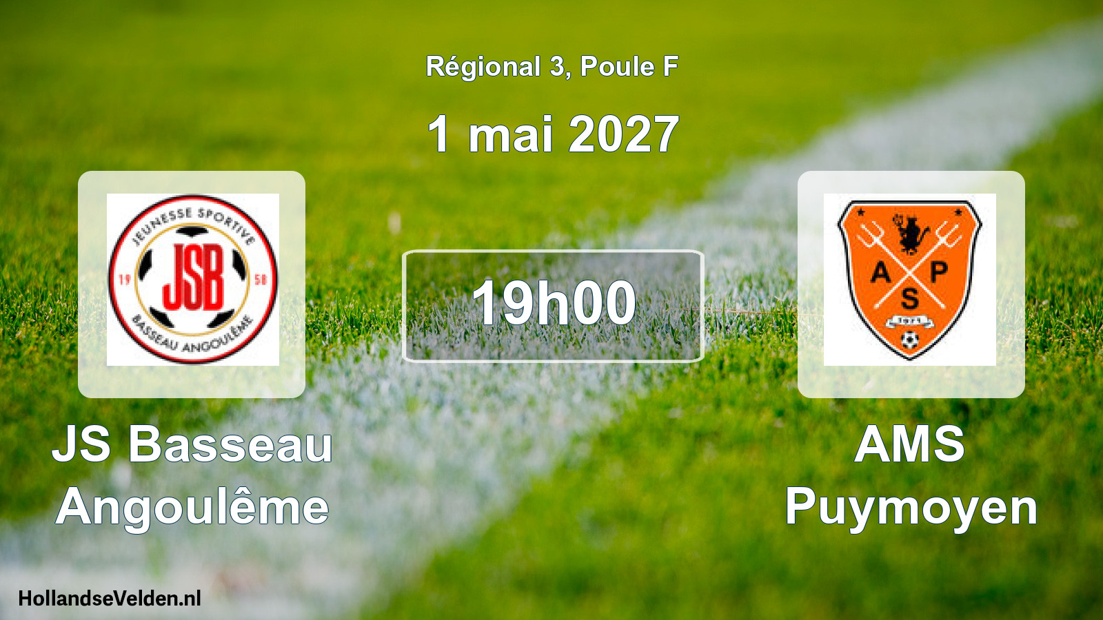 Scheduled Match: JS Basseau Angoulême - AMS Puymoyen (1 May 2027)